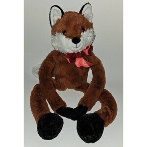 Fox Plush 26" Long Limbs Stuffed Animal Toy Soft Hanging Walmart Red Bow